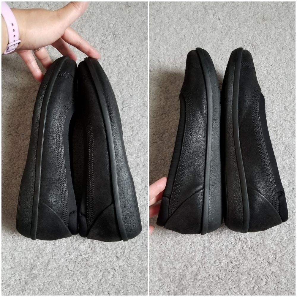 Cloudsteppers By Clarks Womens Black Platform Sli… - image 2